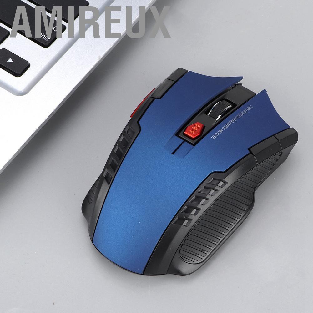 Amireux 113 2.4G 1600DPI USB Wireless Mouse Ergonomic Optical Positioning for Laptop