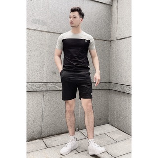 Bộ thể thao nam. Bộ cộc tay Lacos.te BH02
