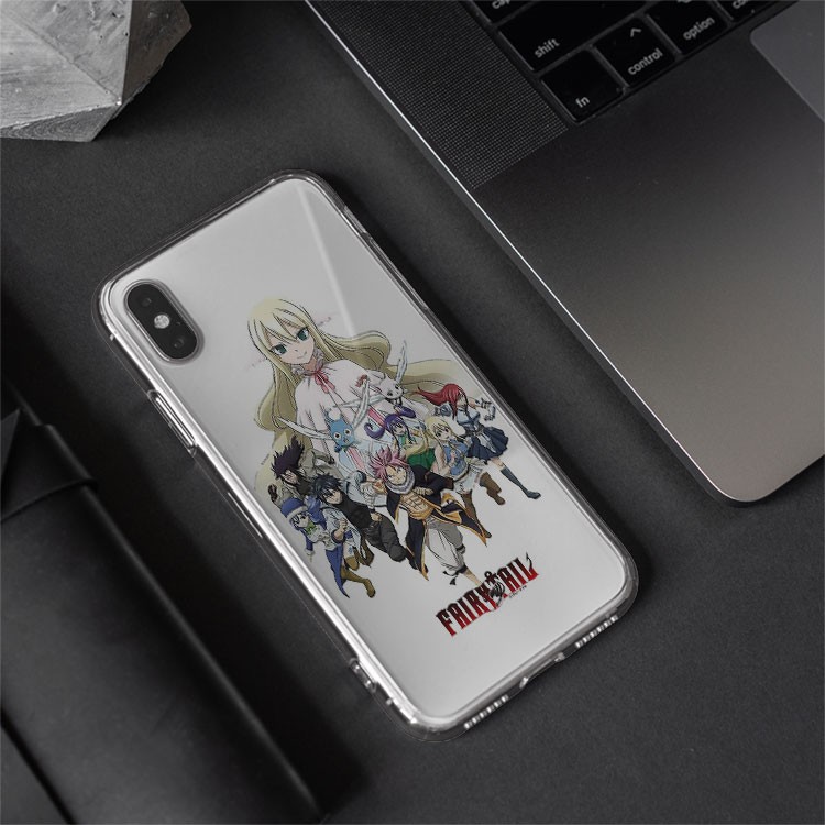 Ốp Lưng Fairy tail Team các nhân vật game cho Iphone 5 6 7 8 Plus 11 12 Pro Max X Xr PLQPOD00953