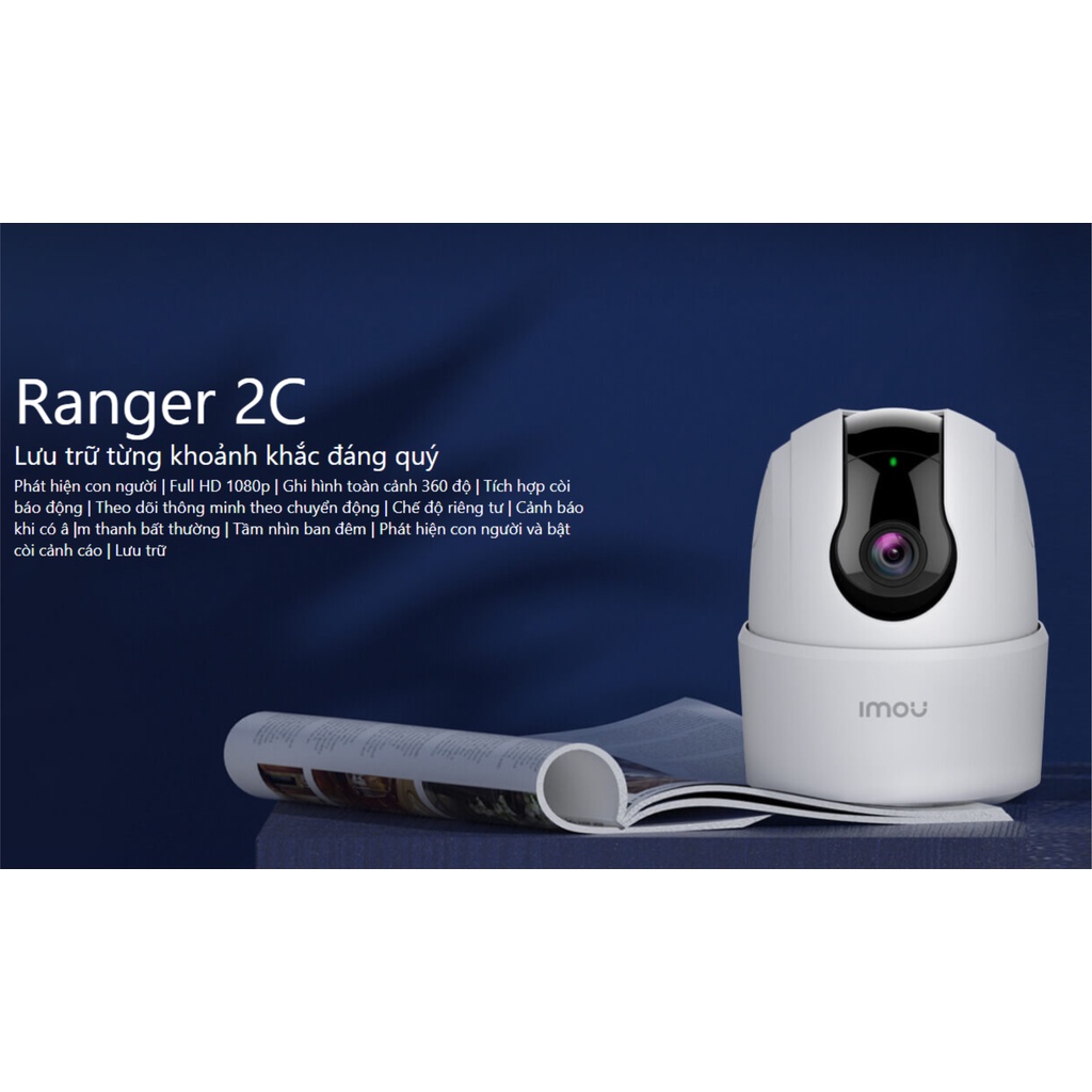 [TẶNG ĐẾ] Camera Imou TA42 / TA22 Ranger 2C 2K/ FullHD Quan Sát Thông Minh Còi Hú Báo Động Đàm Thoại 2 Chều