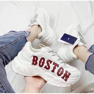Giày sneaker thể thao chữ Boston đỏ