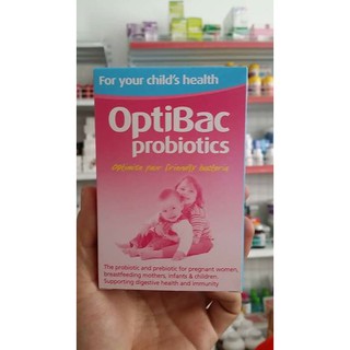 Men vi sinh Optibac hồng cho bà bầu và trẻ sơ sinh