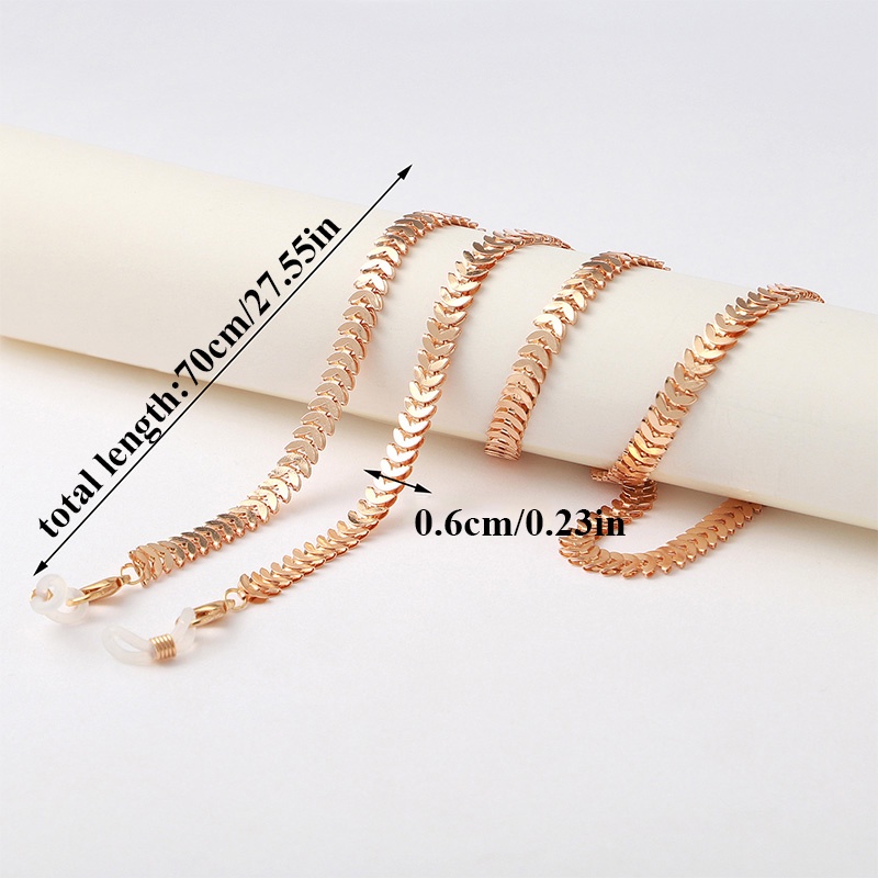 Dây Đeo Kính Bằng Kim Loại Đa Năng Phong Cách Âu Mỹ Thời Trang