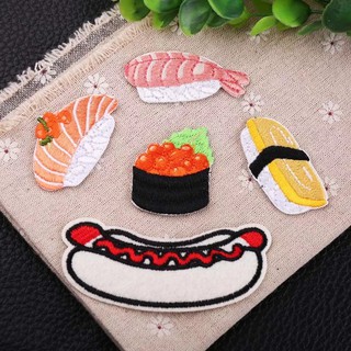 Miếng dán quần áo hình sushi dễ thương