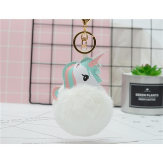 Móc khóa kỳ lân cục bông độc đáo