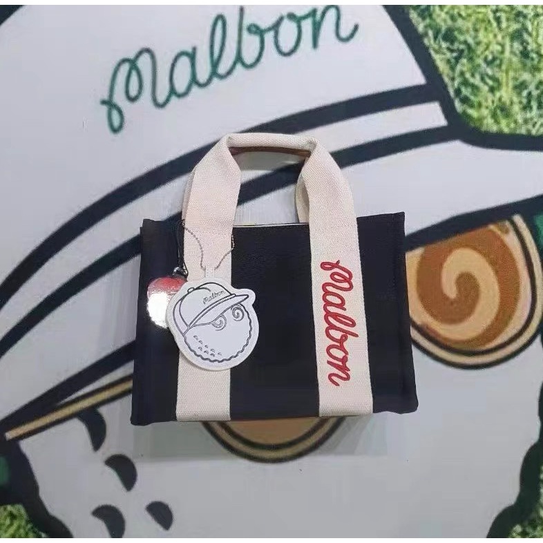 Túi Xách Canvas Malbon Hàn Quốc Dễ Phối Đồ Thời Trang Chơi golf Ngoài Trời Cho Nữ HLWG
