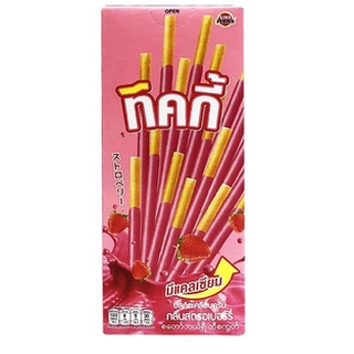 Bánh que kem dâu ticky thái lan