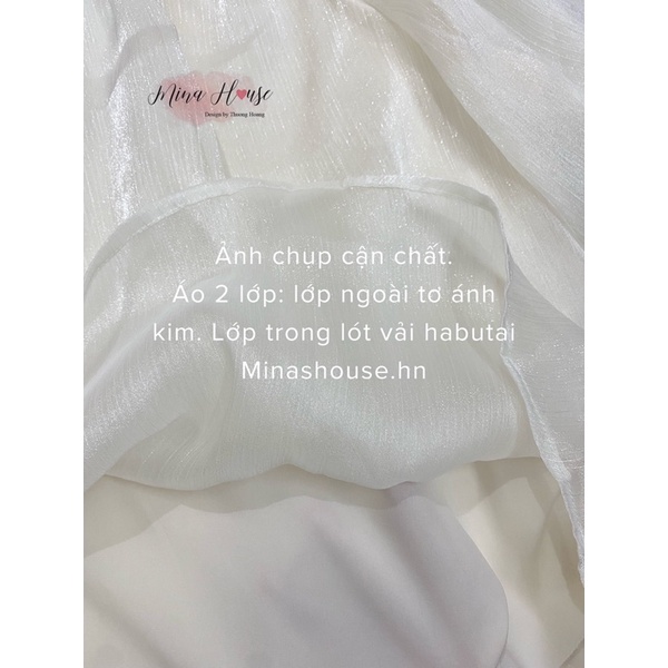 Áo sơ mi tơ óng minashouse