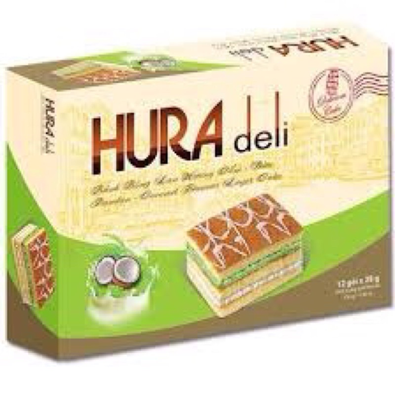 Bánh Bông Lan Hura Deli Hộp 336G (12 gói)