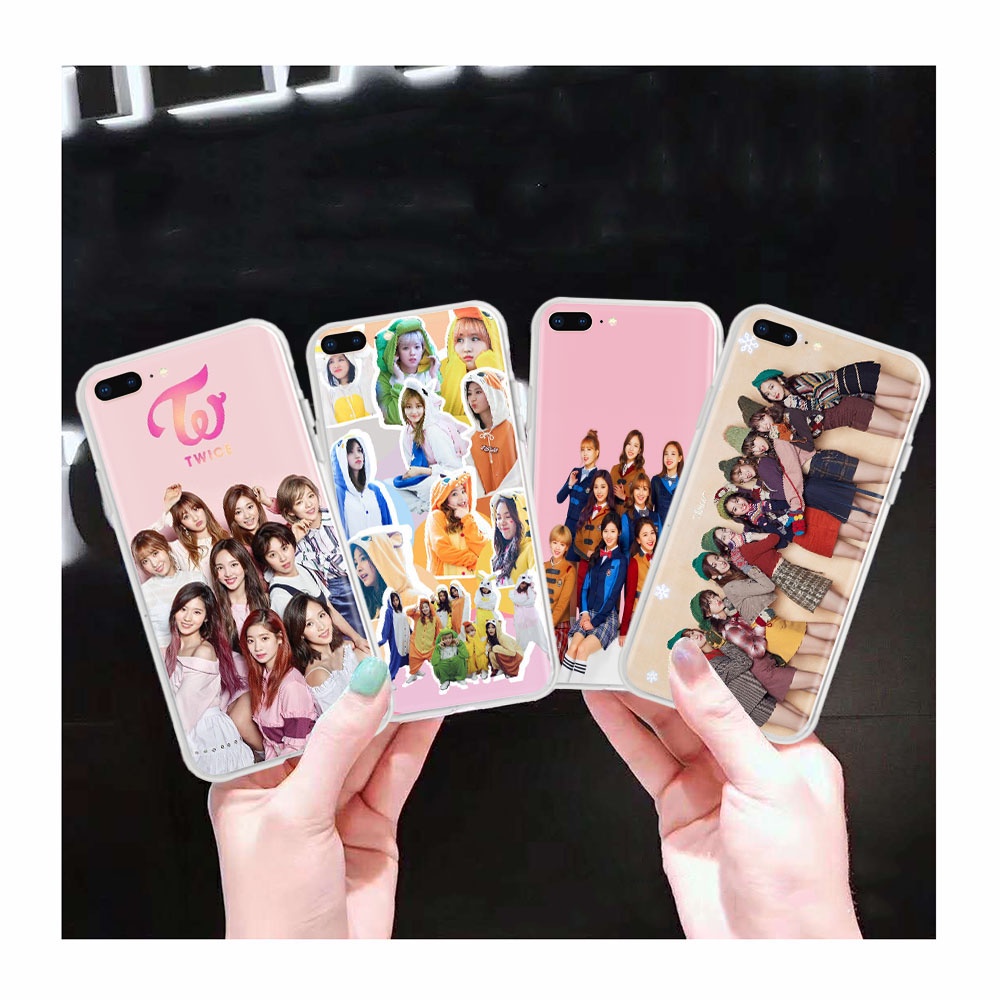 Ốp lưng trong suốt AT138 Twice cho iPhone 6s 6 7 8 Plus 5 5S SE 5C 4 4s