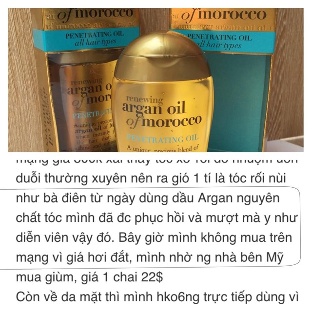 Tinh dầu dưỡng tóc OGX argan oil