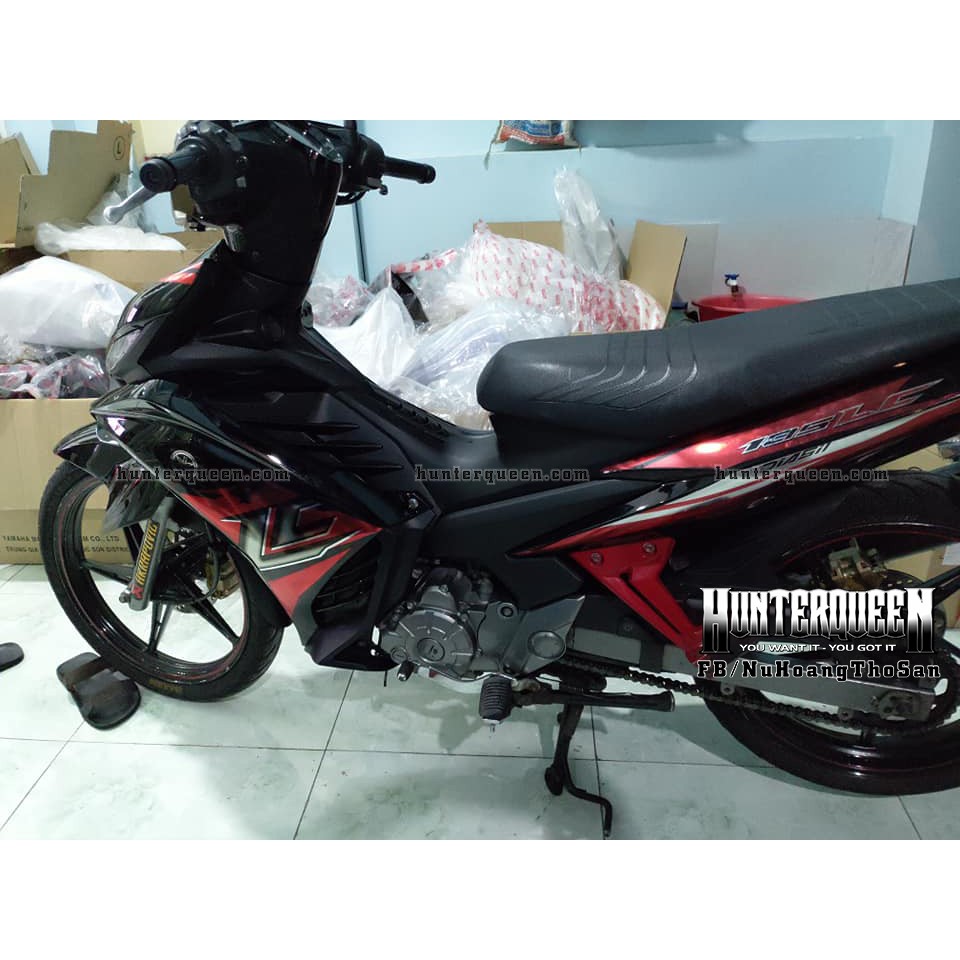 Tem rời Exciter 2011 - Chất liệu crom - LC 2017 xe đen - Tùy chỉnh theo yêu cầu