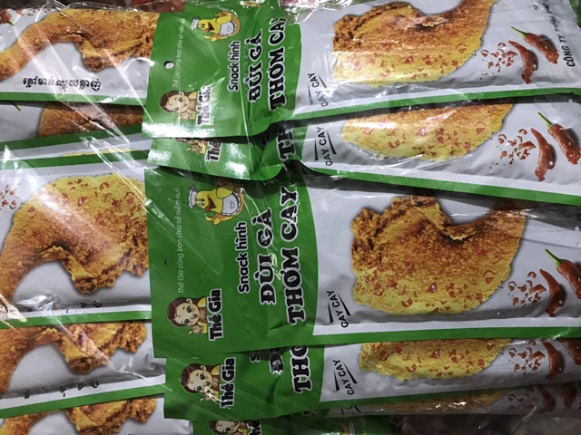 SỈ BỊCH 30 GÓI ĐÙI GÀ TĂM CAY CÓ THỂ MIX MÀU ĂN CAU SIÊU HOT