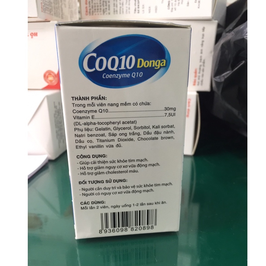 CoQ10 Donga – Hỗ trợ giảm nguy cơ xơ vữa động mạch, giảm cholesterol xấu trong máu (hộp 30 viên)