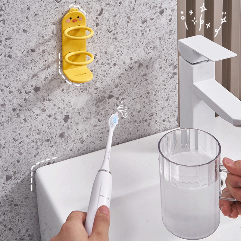 Kệ Đựng Bàn Chải Đánh Răng Điện Gắn Tường Không Cần Khoan