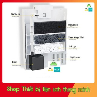 Lọc bể cá 4 tầng có đầy đủ phụ kiện