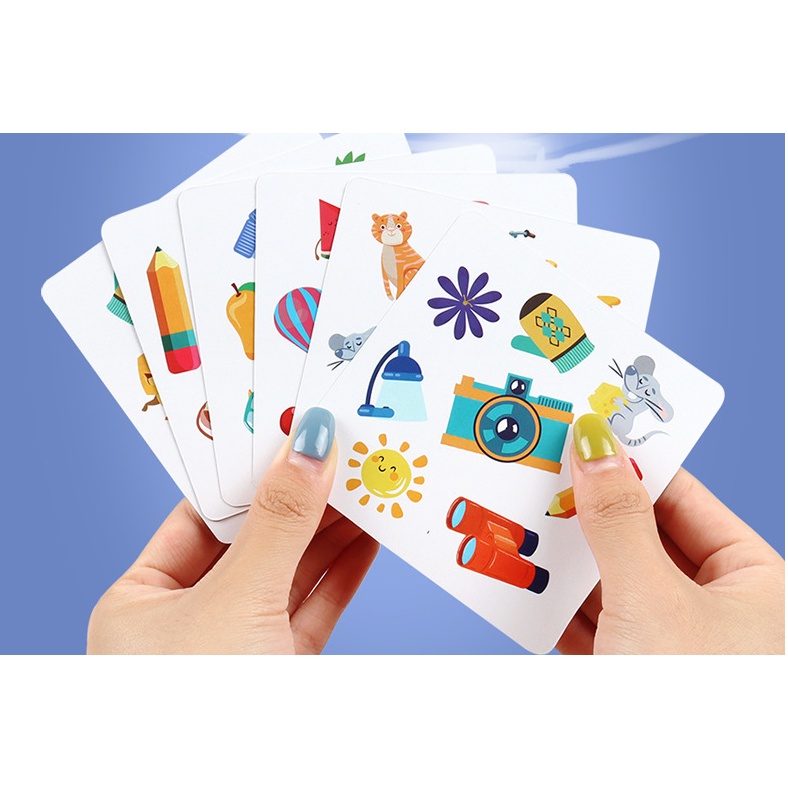 Đồ chơi tương tác,phát triển trí tuệ an toàn cho trẻ,game rèn luyện phản xạ,tinh mắt theo nhóm Crazy Flip Card cho bé