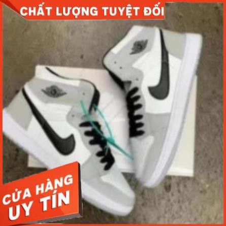 Giầy Jordan 1 xám trắng cao cổ hàng đẹp gía rẻ fullbox | BigBuy360 - bigbuy360.vn
