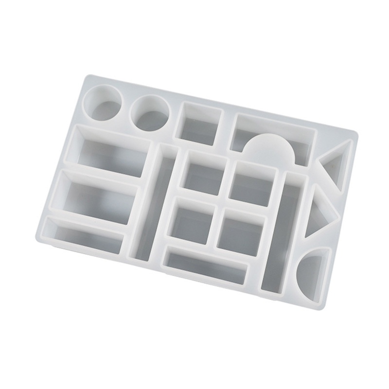Khuôn Làm Đồ Trang Trí Thủ Công Bằng Nhựa Resin UV Hình Khối Xây Dựng