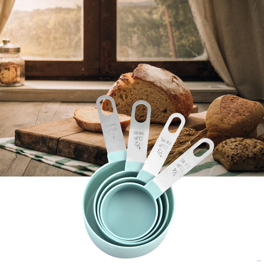 Set 4 Muỗng Đo Lường Bằng Thép Không Gỉ