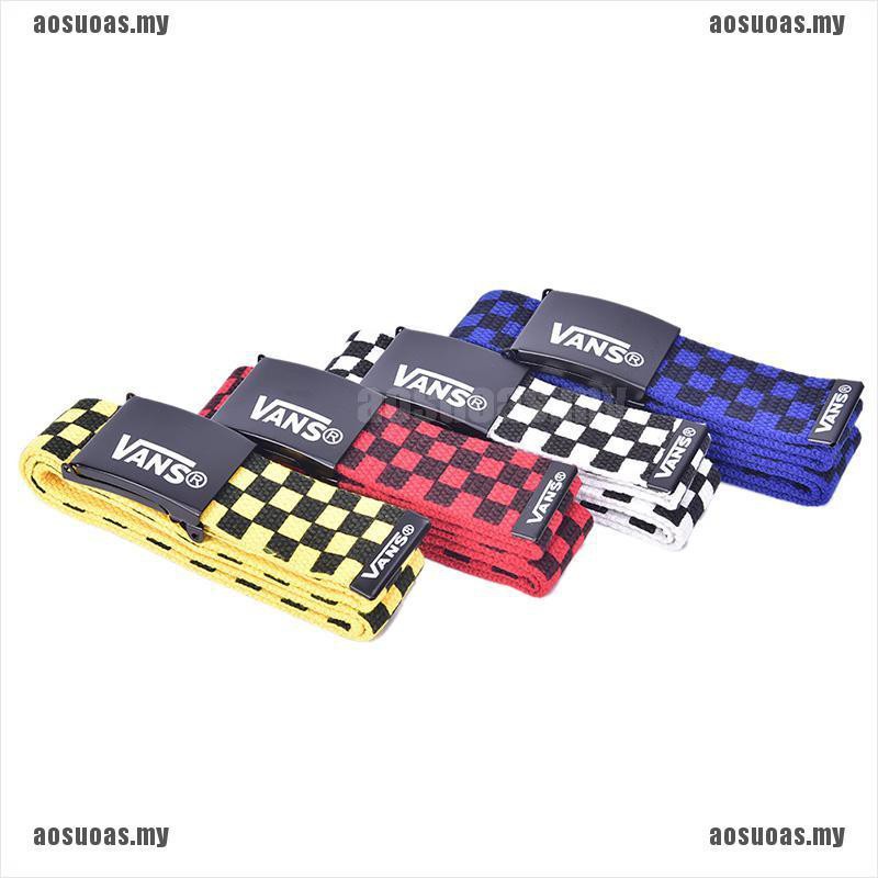 Thắt lưng bằng vải canvas họa tiết chữ VANS thời trang cho nam và nữ | BigBuy360 - bigbuy360.vn