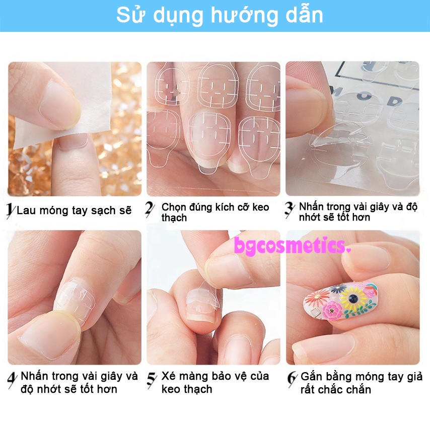 Bộ 24 Miếng Dán Móng Tay Silicone