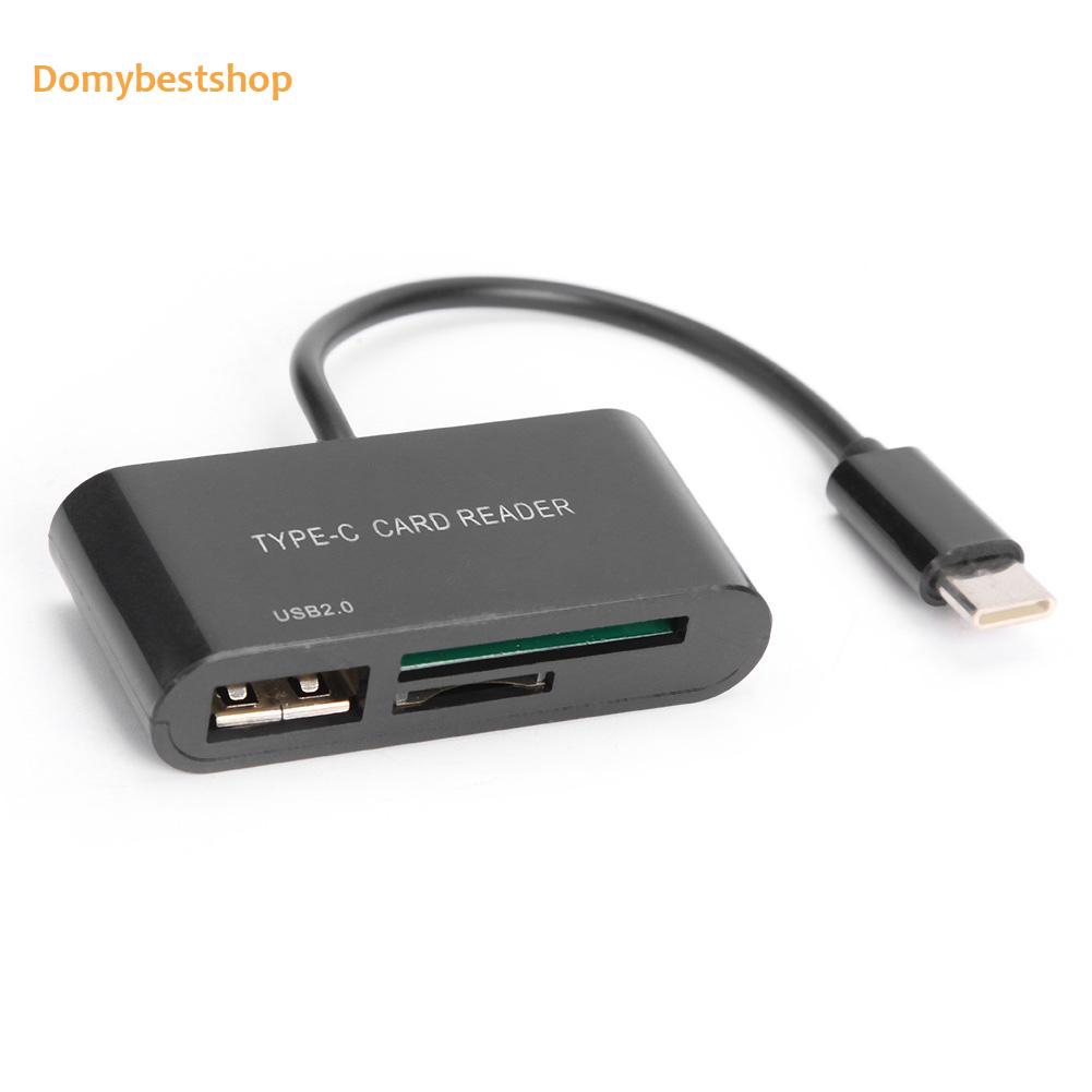 Đầu Đọc Thẻ Nhớ Db Hot Usb 3.1 Usb-C Type C Sang Usb 2.0 Hub Tf