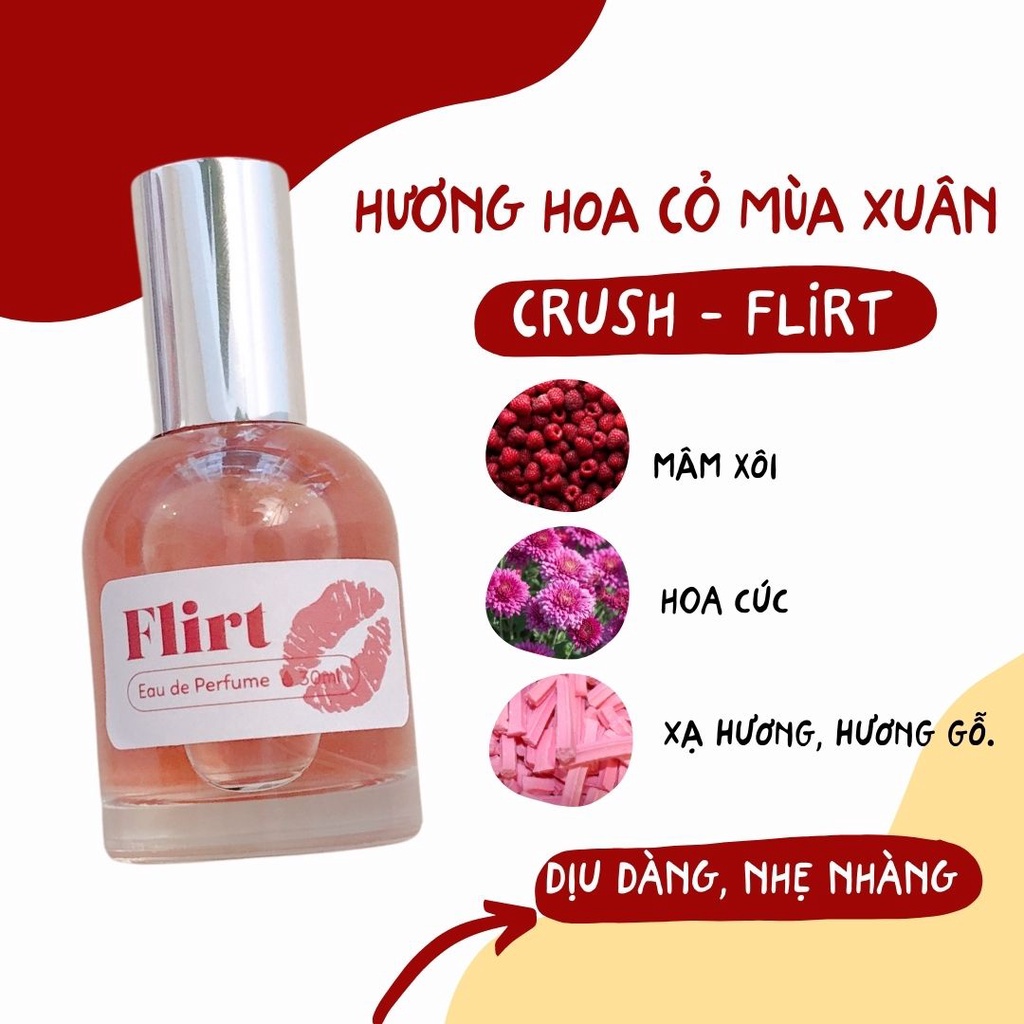 Nước Hoa Hương Flirt Cuốn Hút Crush Phong Cách Tiểu Thư Dịu Dàng