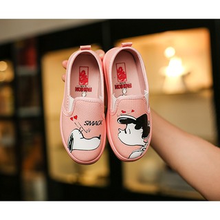 Giày Slip On  SNEACK Hồng Cho Bé Gái
