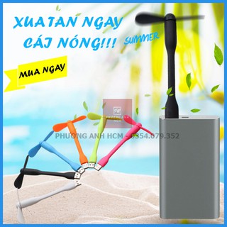 Quạt USB Mini 2 Cánh Cắm Laptop, Sạc Dự Phòng
