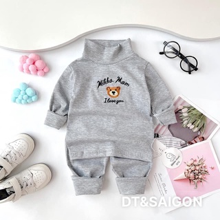 Bộ len tăm thu đông cho bé