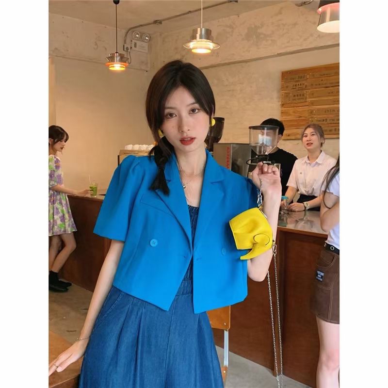 Áo Khoác Blazer Nữ Tay Ngắn Phong Cách Hàn Quốc | BigBuy360 - bigbuy360.vn