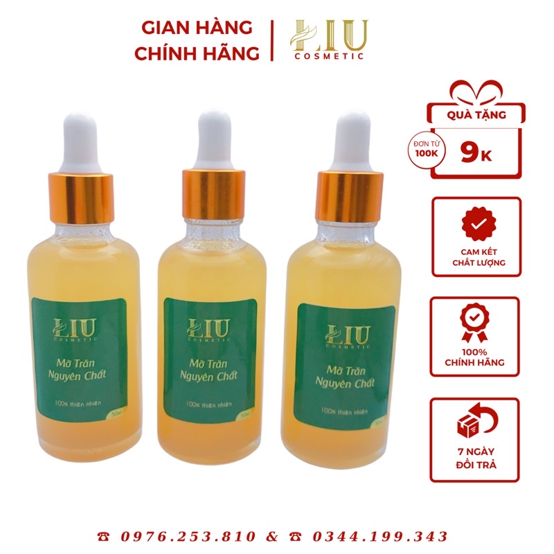 [FREE SHIP] COMBO TIẾT KIỆM 100Gr Sáp Wax lông LIU Waxing &amp; 50ml Mỡ Trăn nguyen chất LIU