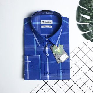 Áo sơ mi nam tay dài vạt bầu Slim Fit Bamboo Vĩnh Tiến 399 - G352