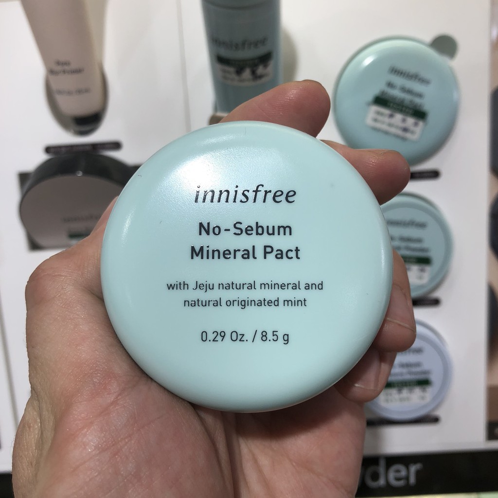 Phấn phủ dạng nén kiềm dầu Innisfree No sebum Mineral Pact 8.5g