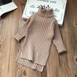 Vây len thừng cao cổ bé gái