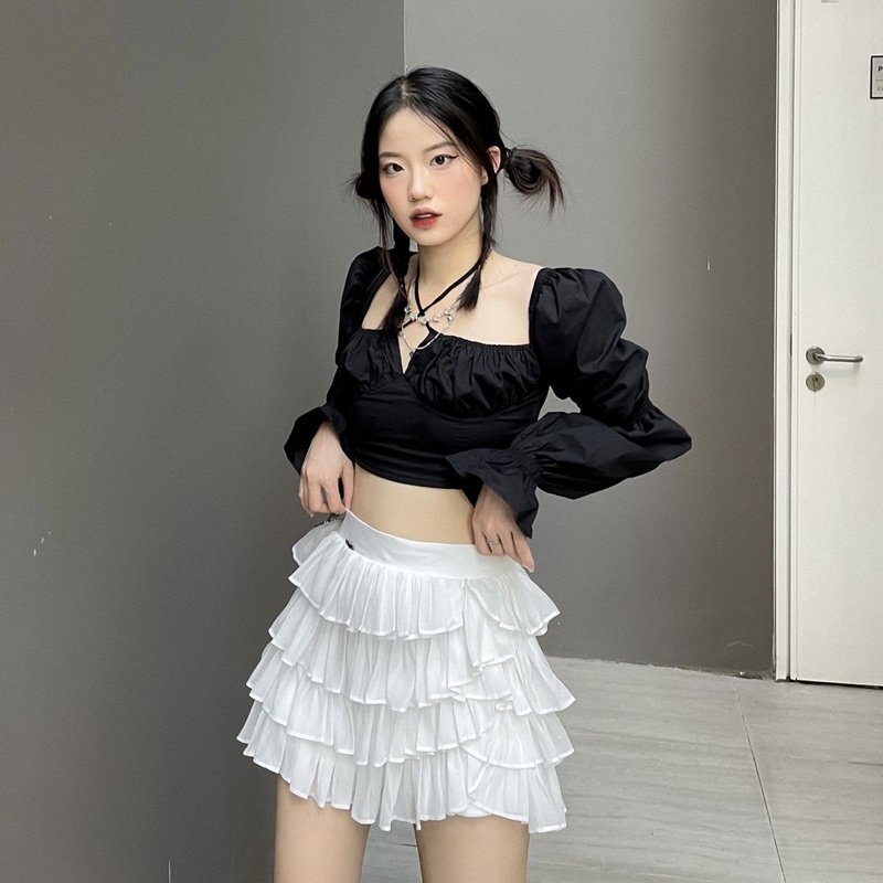 GILL BABY | Chân váy tầng xoè tiểu thư đi chơi hẹn hò