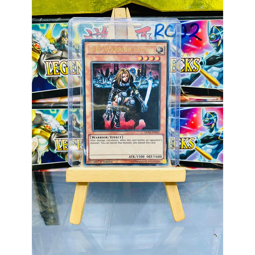 [ Dưa Hấu Yugioh ] Lá bài thẻ bài D.D. Warrior Lady – secret Ultra Rare - Tặng bọc bài nhựa bảo quản