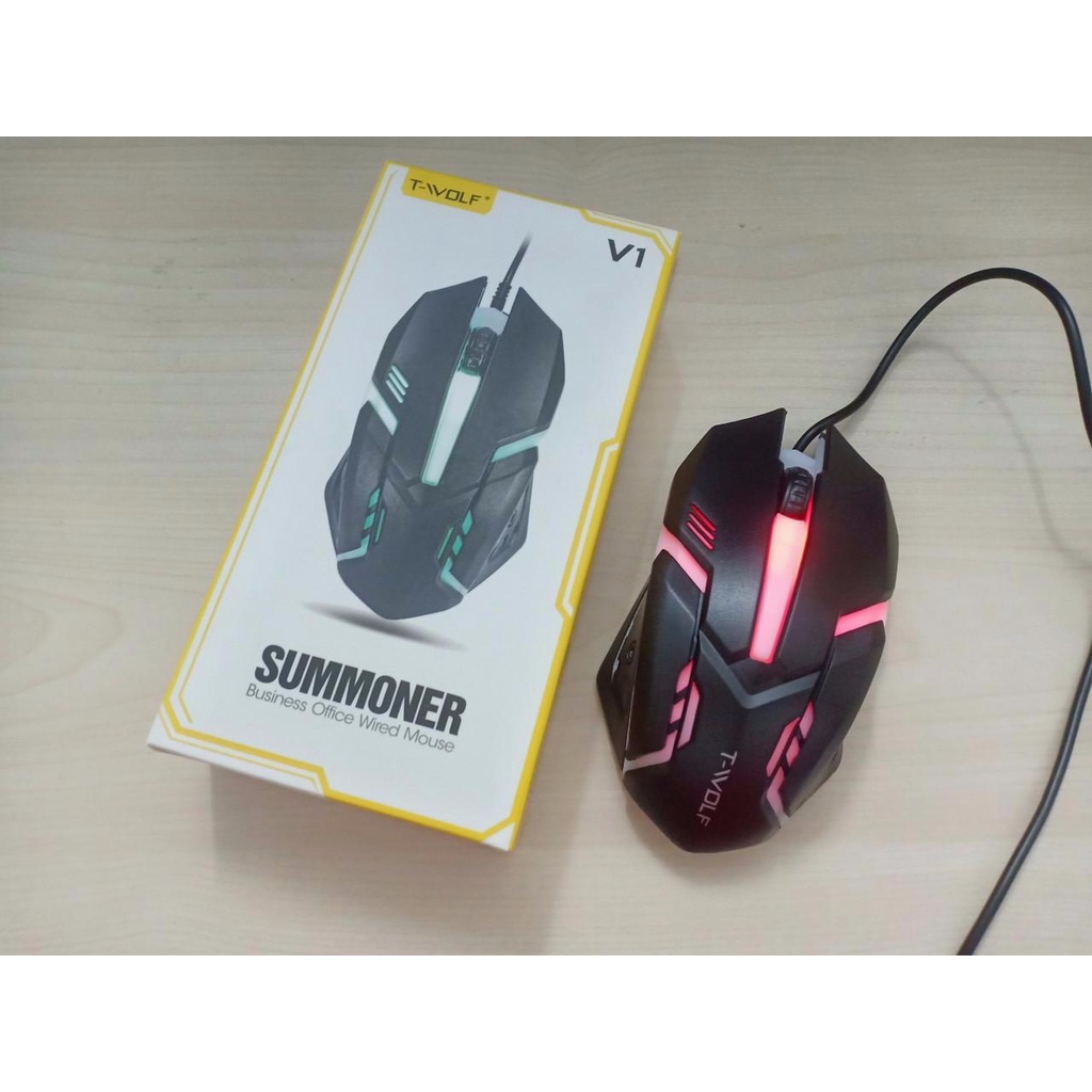 (Mới) Chuột Máy Tính Có Dây Mouse T-Wold Usb V1 Có 3 Phím Bấm - Chính Hãng Bảo Hành 1 Năm