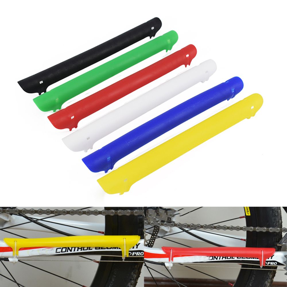 Set 2 Vỏ Bọc Bảo Vệ Khung Xích Xe Đạp Leo Núi Bằng Nhựa Nhiều Màu
