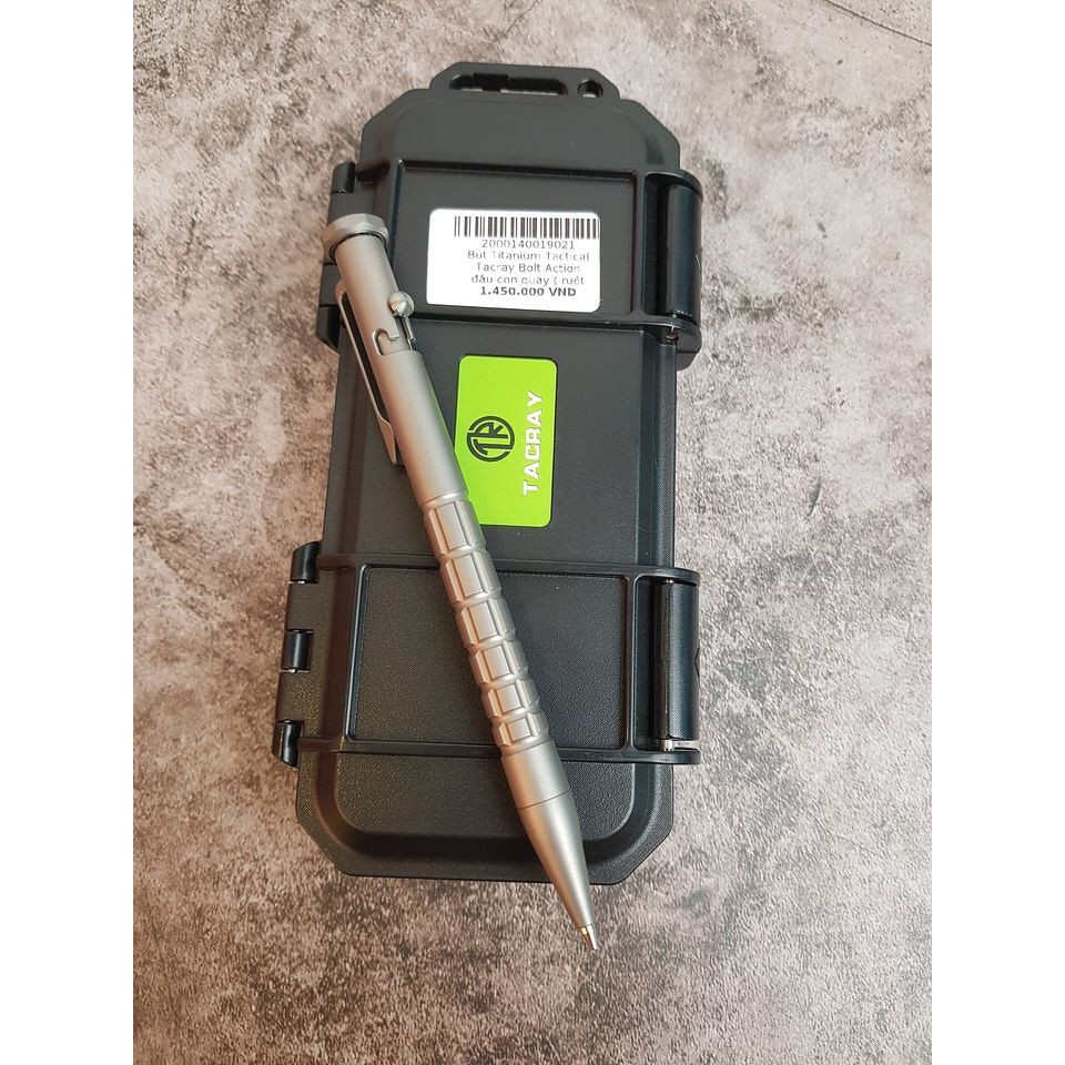 Bút Titanium - Tactical Tacray Bolt Action đầu con quay ( ruột bi + ruột bút chì )