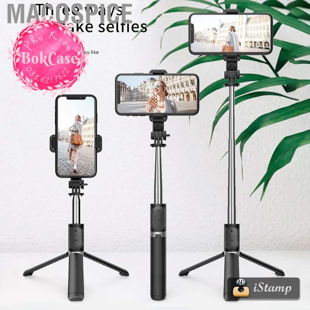 GẬY CHỤP ẢNH SELFIE, LIVESTREAM, QUAY TIKTOK Q02 (SELFIE STICK TRIPOD Q02) | BigBuy360 - bigbuy360.vn