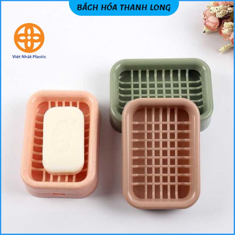 Hộp đựng xà phòng, xà bông tắm có nắp đậy Nhựa Việt Nhật ❤️FREESHIP❤️Khay đựng đồ rửa bát