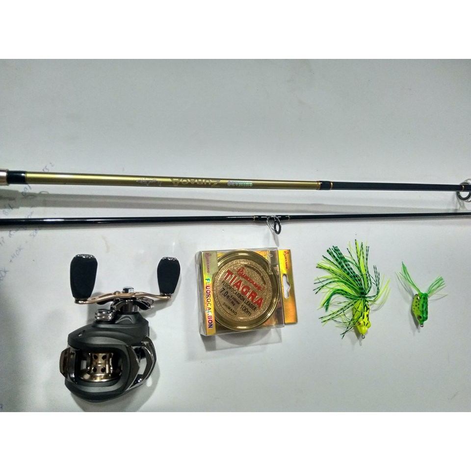 Bộ cần câu lure shimano máy ngang icebel tặng kèm phụ kiện [Đồ Câu Duli] [Đồ Câu Duli] .