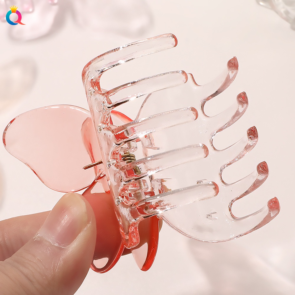 Kẹp tóc hình bướm Haimeikang ba chiều trong suốt thanh lịch cá tính phong cách Hàn Quốc
