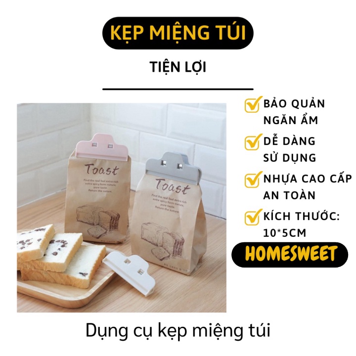 Dụng Cụ Kẹp Miệng Túi - Kẹp Bao Bì Bảo Quản Thực Phẩm Chống Ẩm, Mốc, Côn Trùng 8872