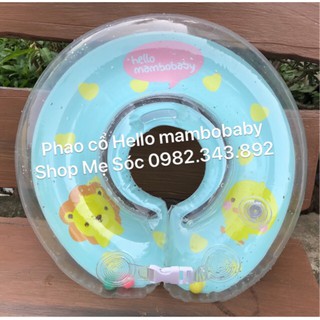 Phao cổ cao cấp hello mambobaby cho bé tặng kèm bơm và miếng vá
