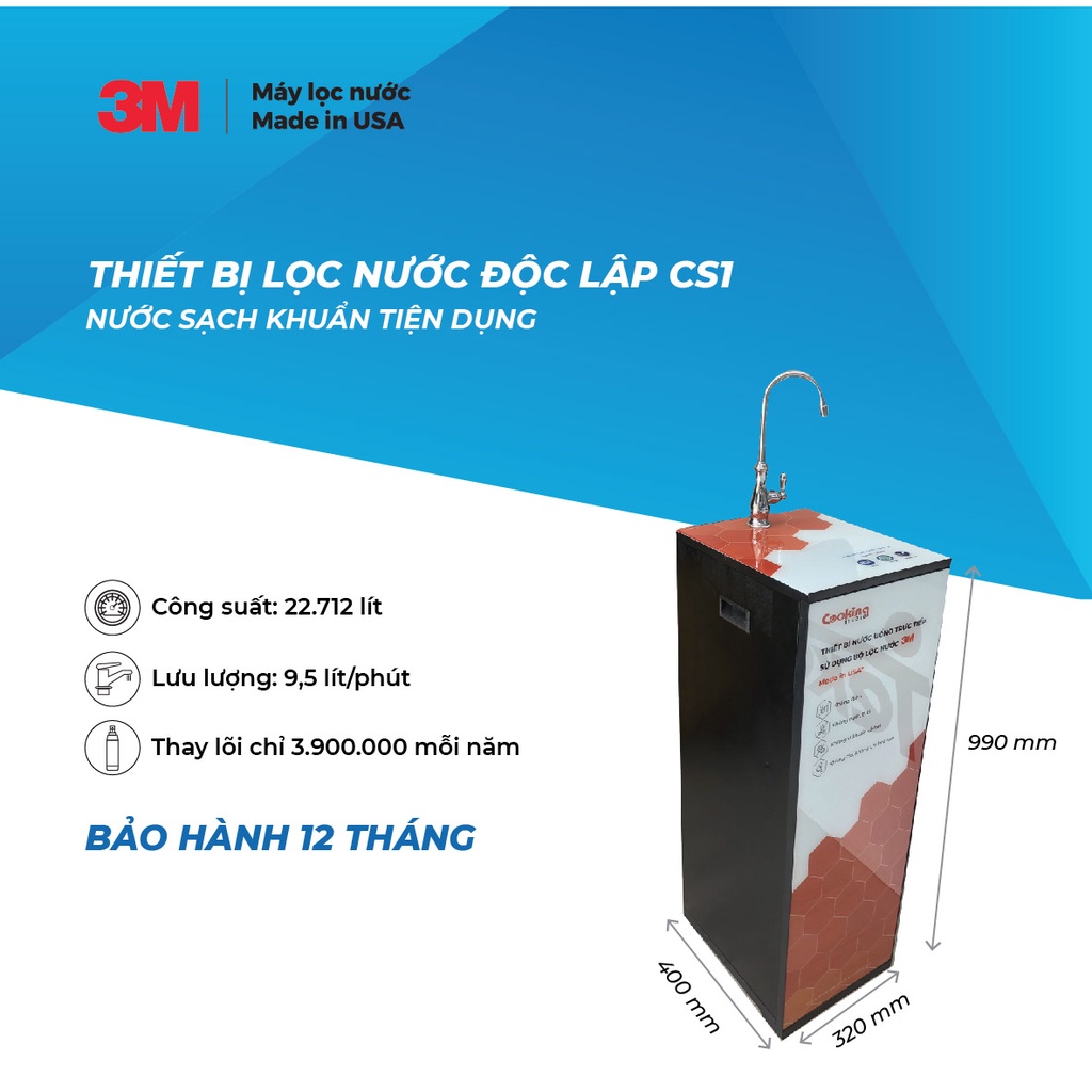 Máy Lọc Nước Độc Lập 3M CS2 (Sử Dụng 3M FF100)