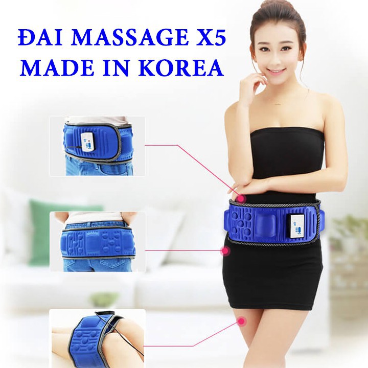 Đai Massage X5 Loại xịn, Máy Đánh Tan Mỡ bụng , Masage Đa Năng Cao Cấp - Bảo hành uy tín 12 tháng trên toàn quốc