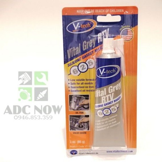 Mua Keo ghi dán gioăng chịu nhiệt Vtech Vtal Gray RTV 625 độ F cho ô tô ...